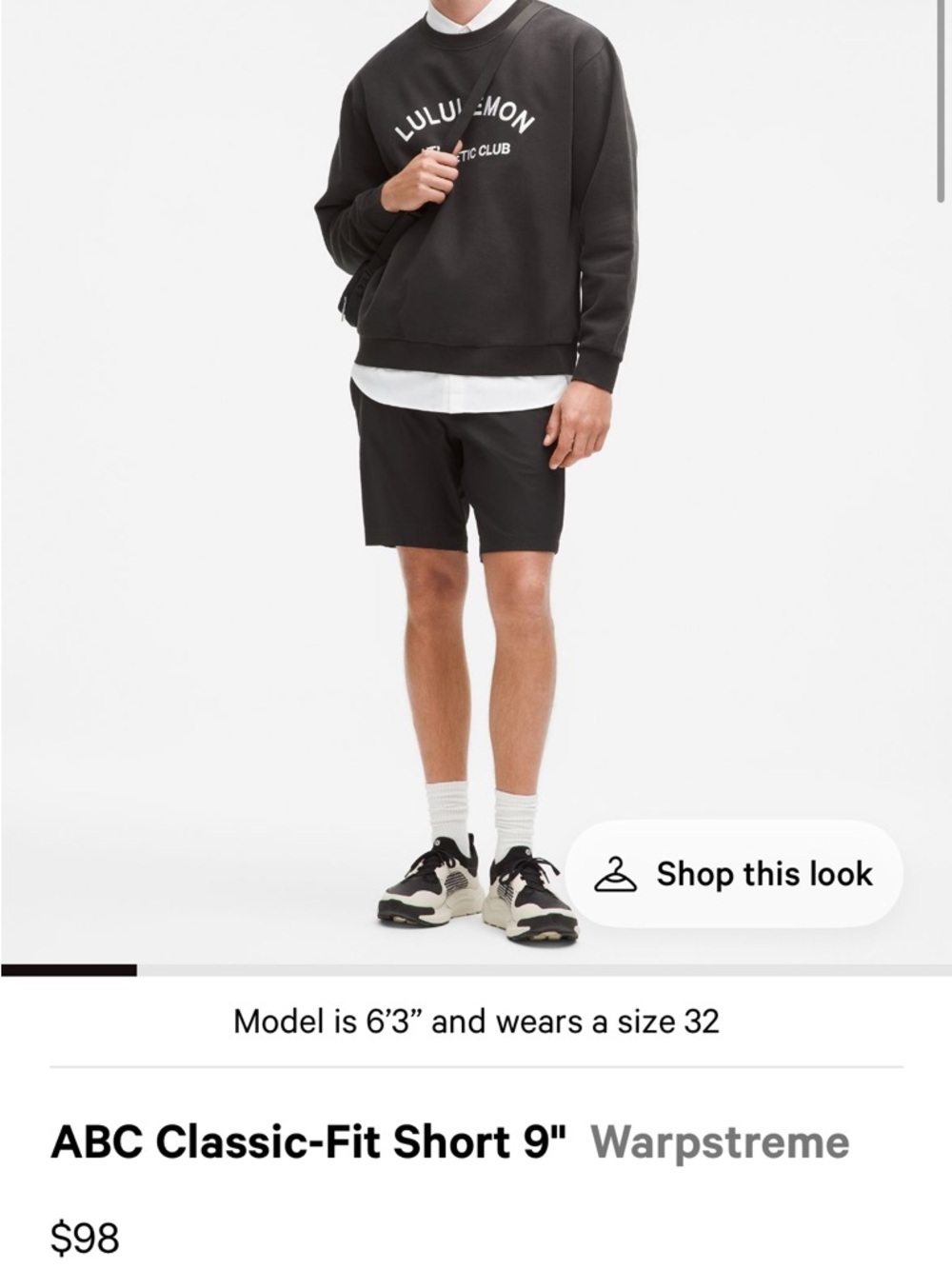 lululemon athletica Men’s Flat-Front Shorts in Black